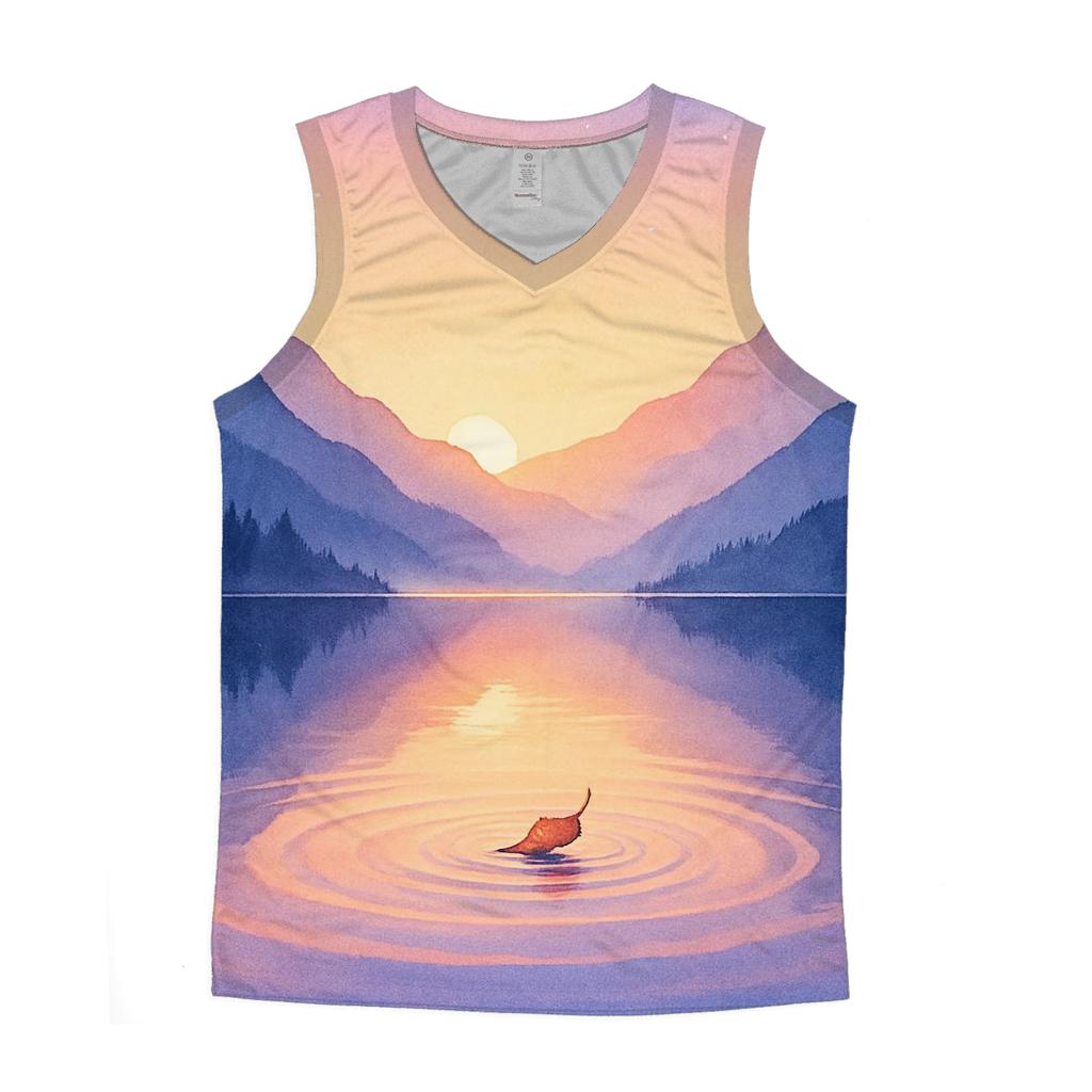 Lavender Lake Mirror Bloom trendy fitted tank tops