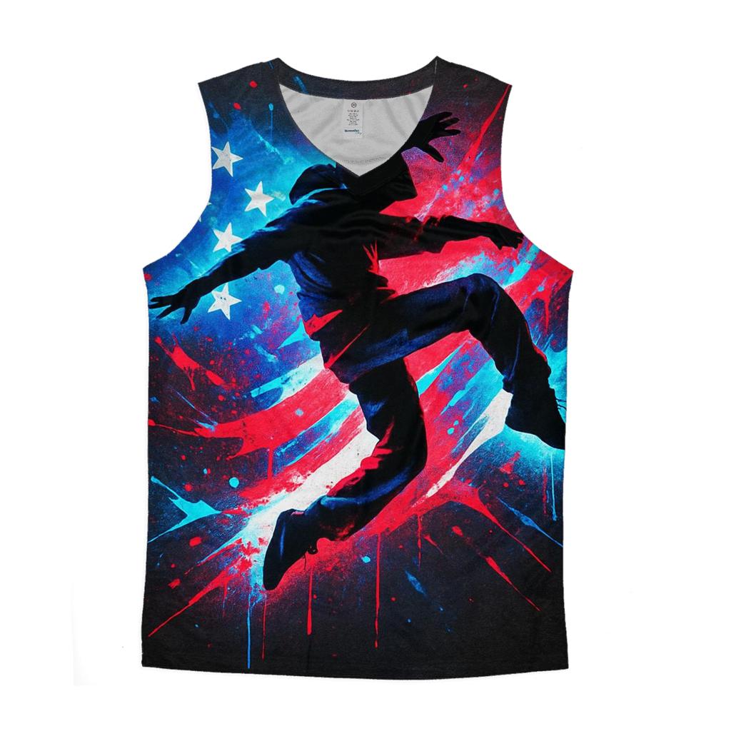 Urban Rebel Flagstorm Mural stylish racerback tanks