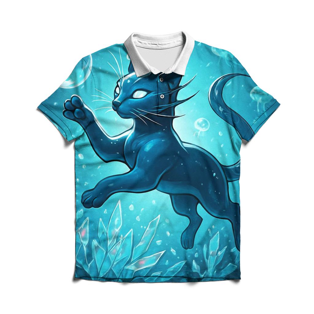 The Glass Reef Cat designer slim fit polos