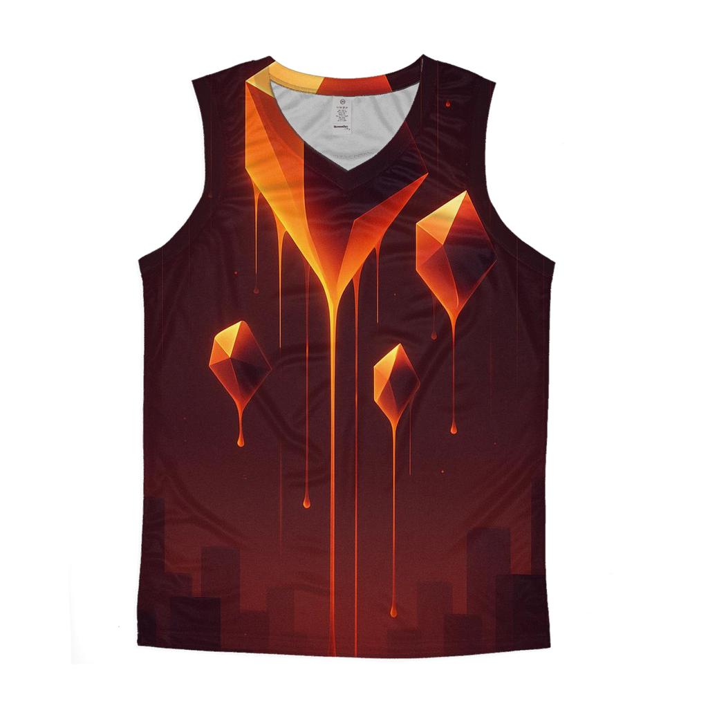 Golden Prism Rainfall sports performance tank tops