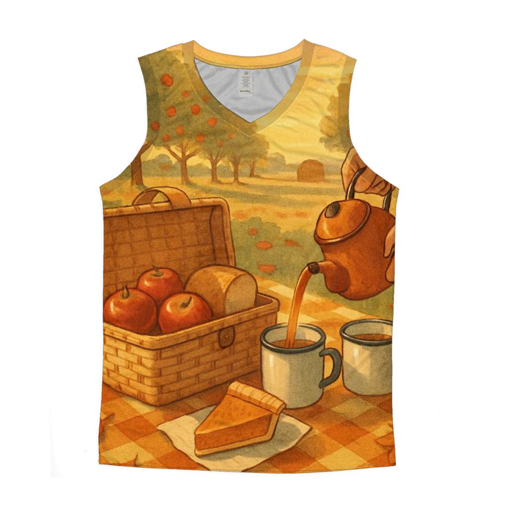 Vintage Orchard Thanksgiving Picnic custom tank tops
