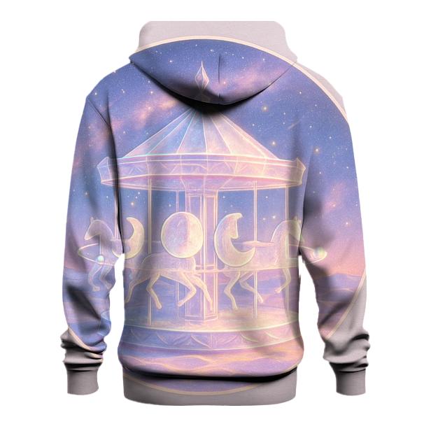 Moon Phase Carousel Over A Crystal Dune Sea pullover hoodies
