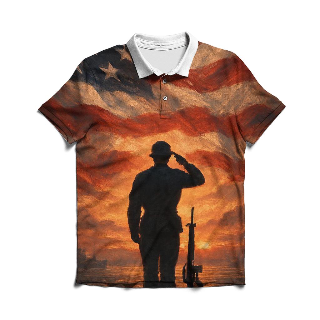 Harbor Watch Liberty Crest personalized polo shirts