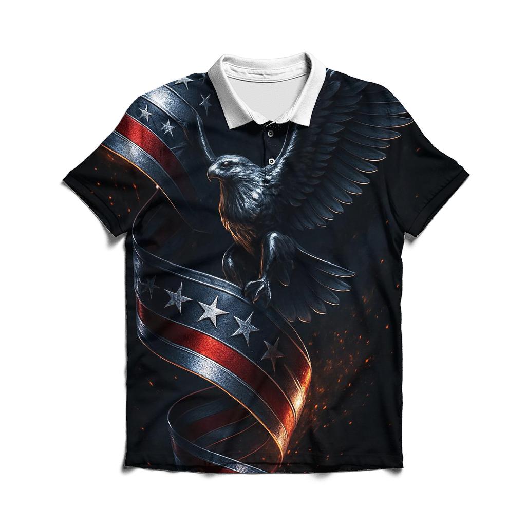 Neon Foundry Stars And Stripes stylish collar polo tees