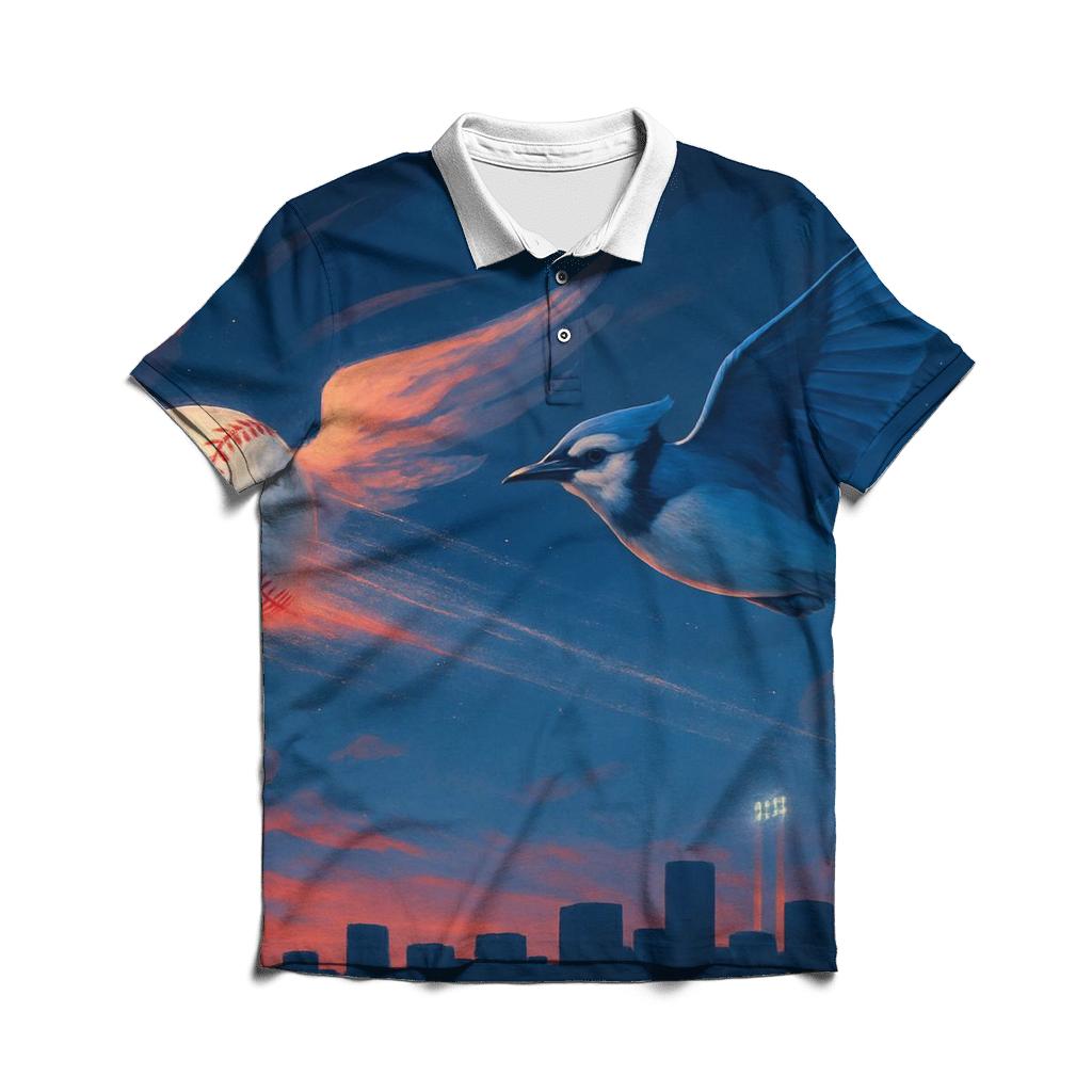 Skyline Fastball For Blue Jays Pride stylish collar polo tees