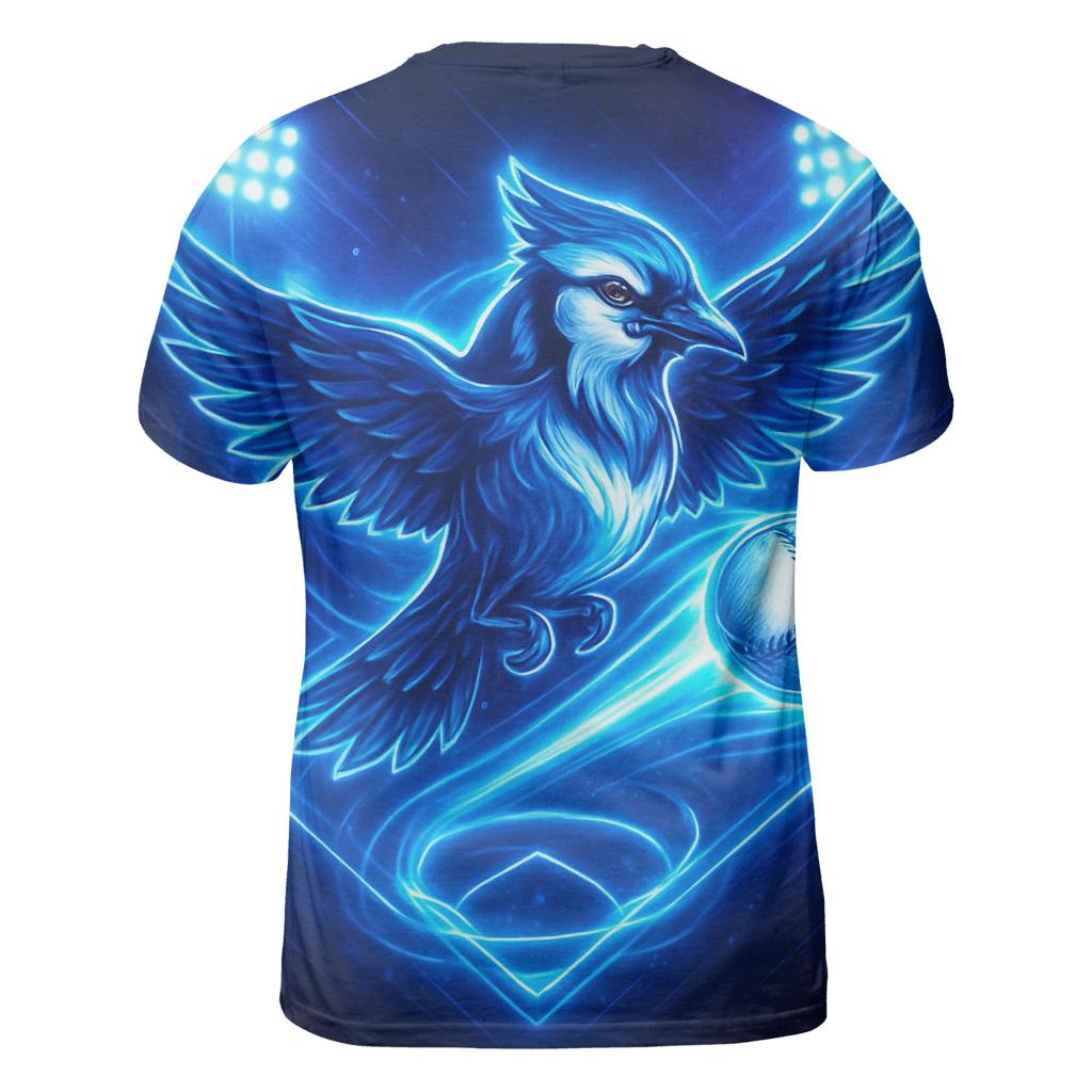 Blue Jays Aurora Diamond Surge vibrant all-over design tees