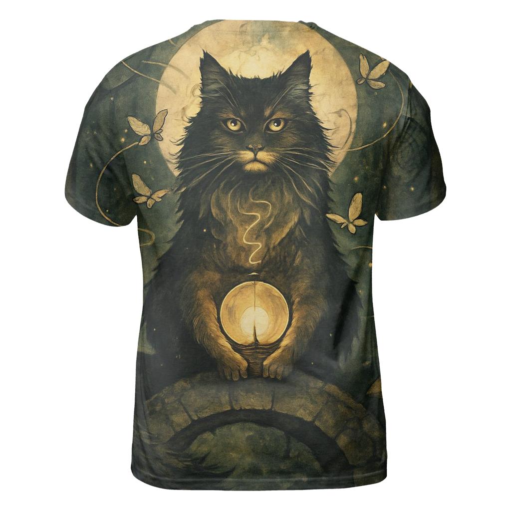 Moth Lantern Guardian Cat custom all-over print shirts