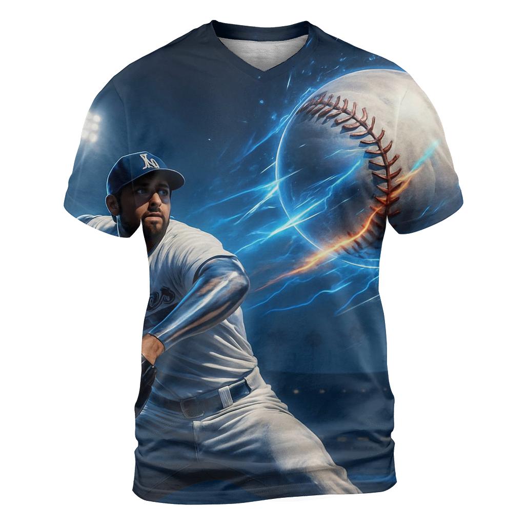Chrome Fastball Over The Palm Lined Stadium designer pattern shirts
