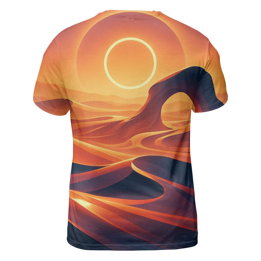 Glass Desert Sun Halo unique graphic print tees