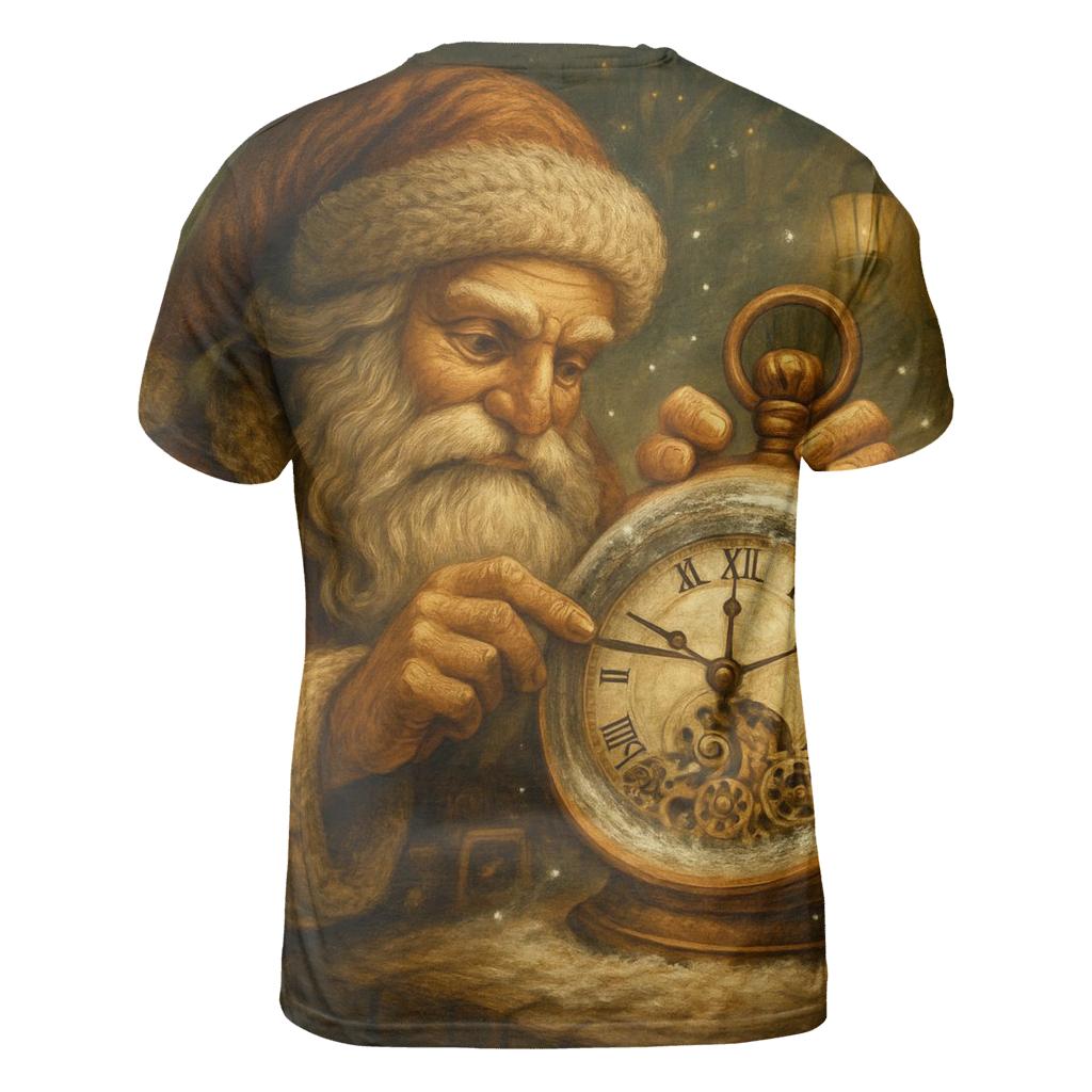 Frosted Workshop Clockmaker Santa designer pattern shirts