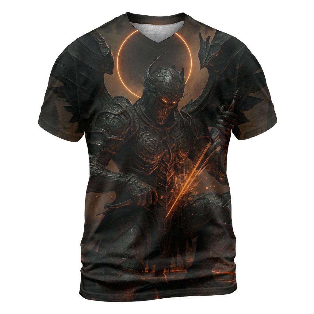 Obsidian Seraph Of The Volcanic Eclipse trendy printed shirt styles