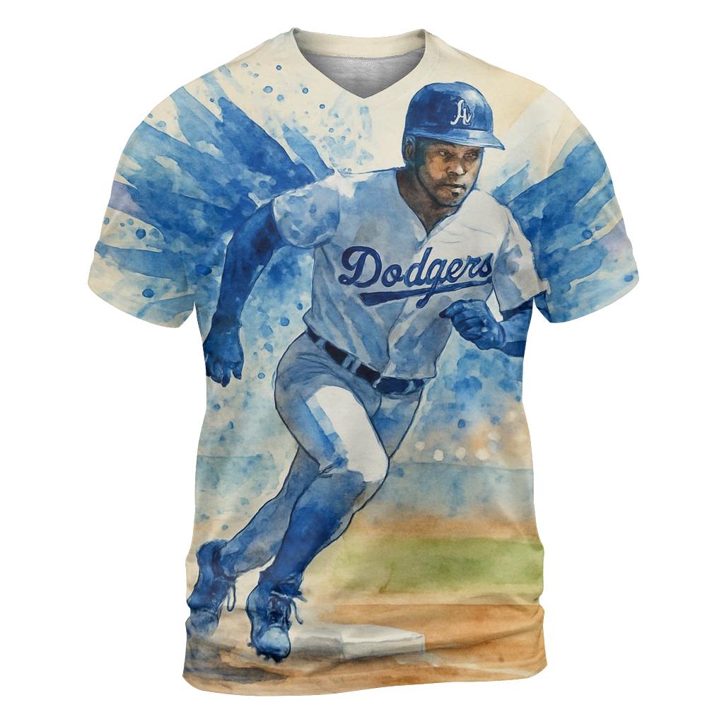 Watercolor Motion Wings Of The Rally Runner statement graphic shirts