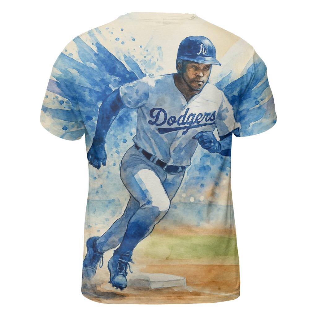 Watercolor Motion Wings Of The Rally Runner statement graphic shirts