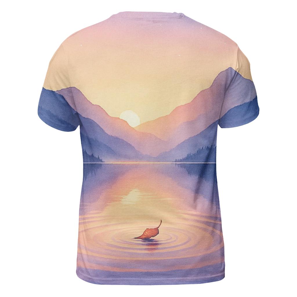 Lavender Lake Mirror Bloom unique graphic print tees