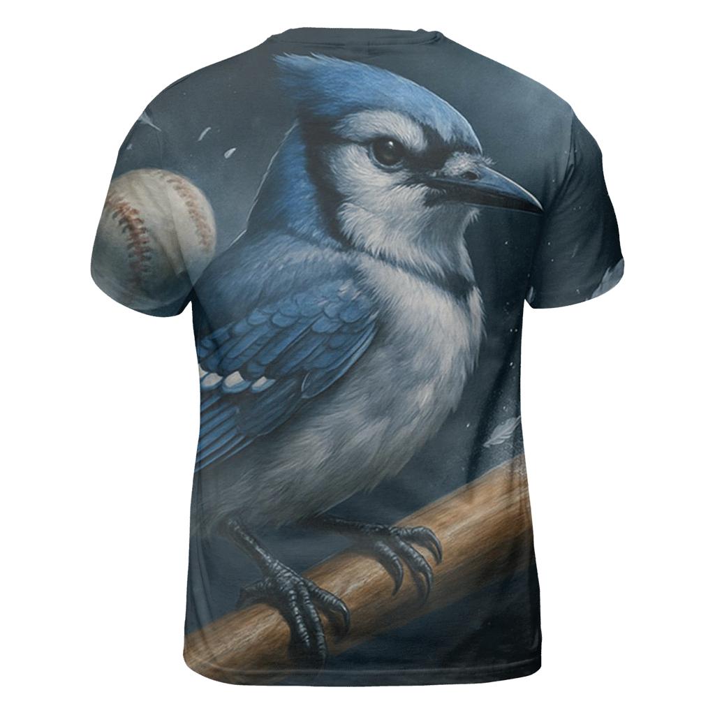 Midnight Perch Blue Jays Bat Sentinel unique graphic print tees