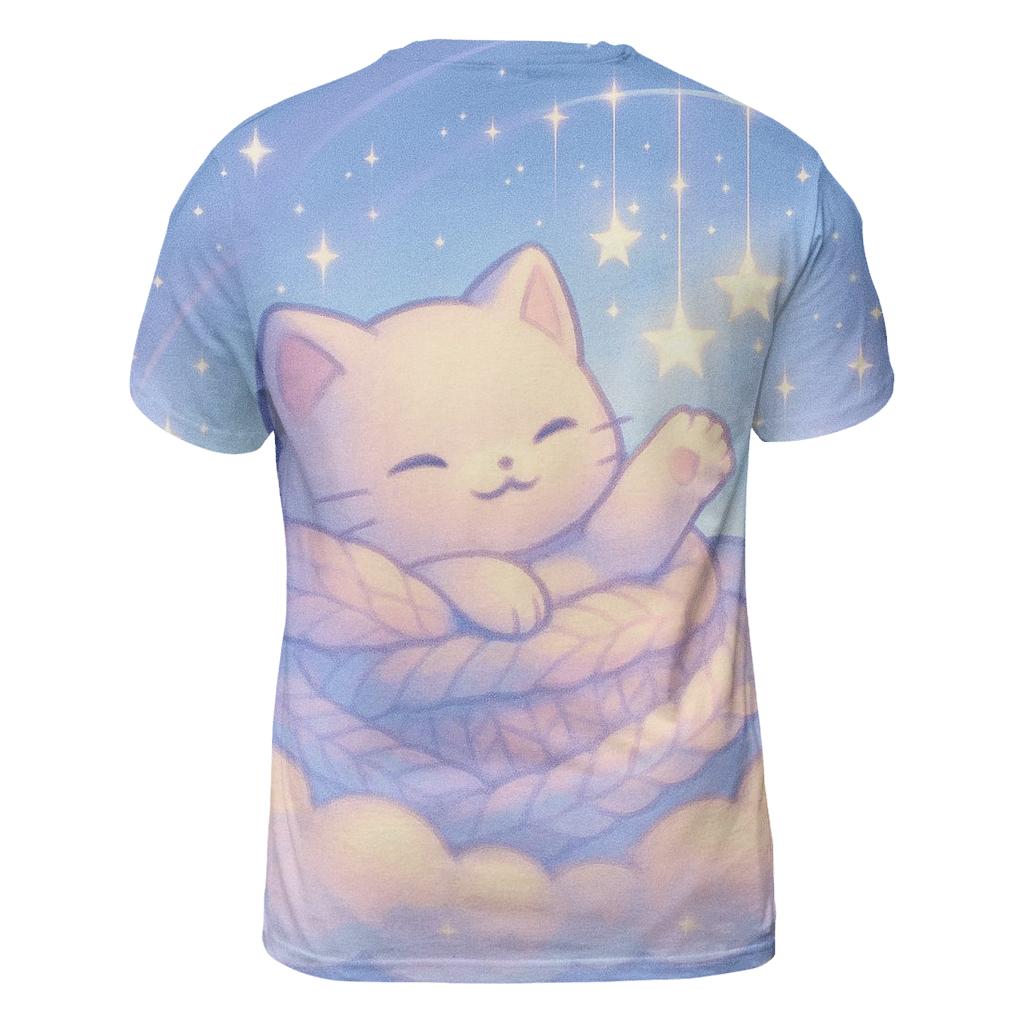 Starlit Blanket Nest Cloud Kitten trendy printed shirt styles