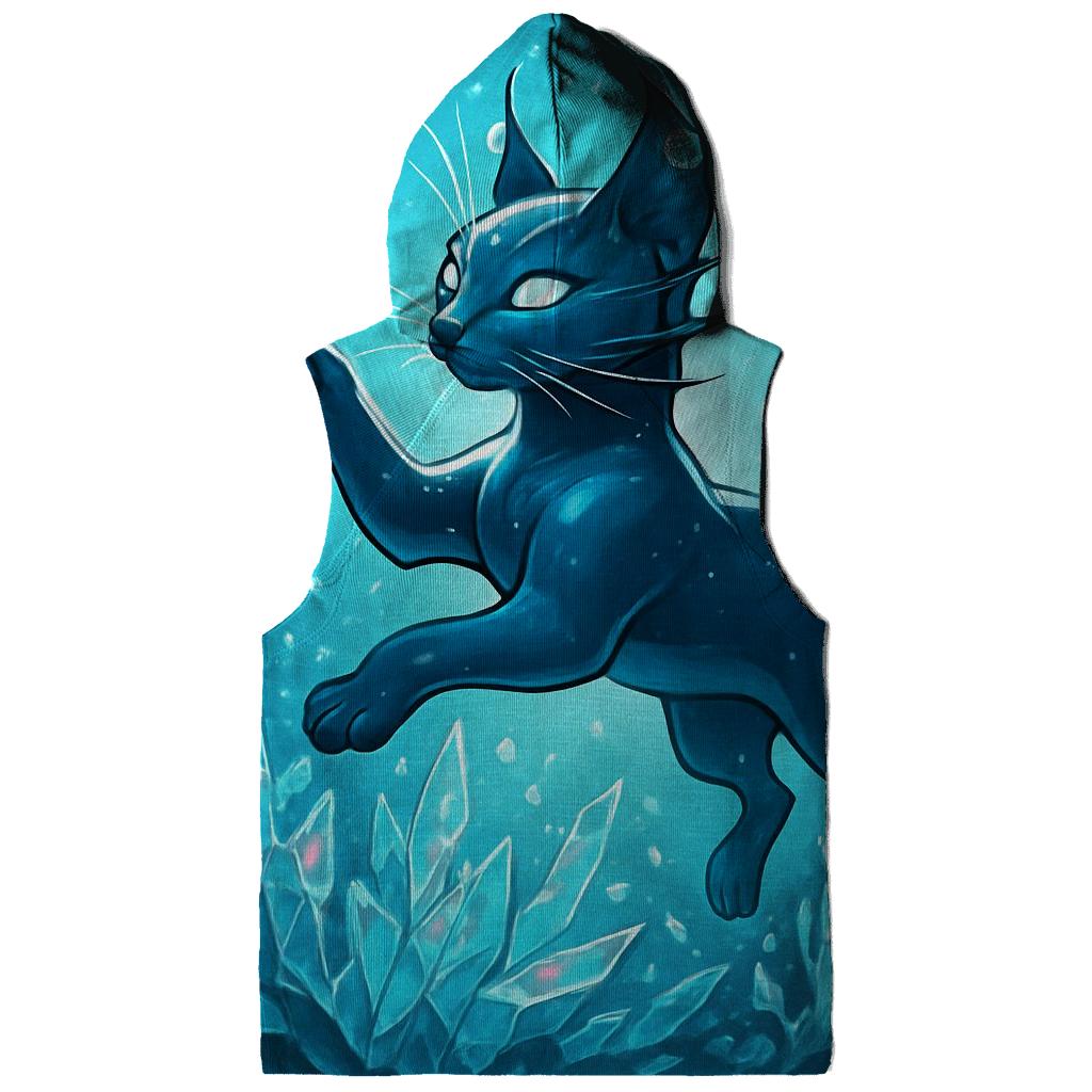 The Glass Reef Cat embroidered hoodies