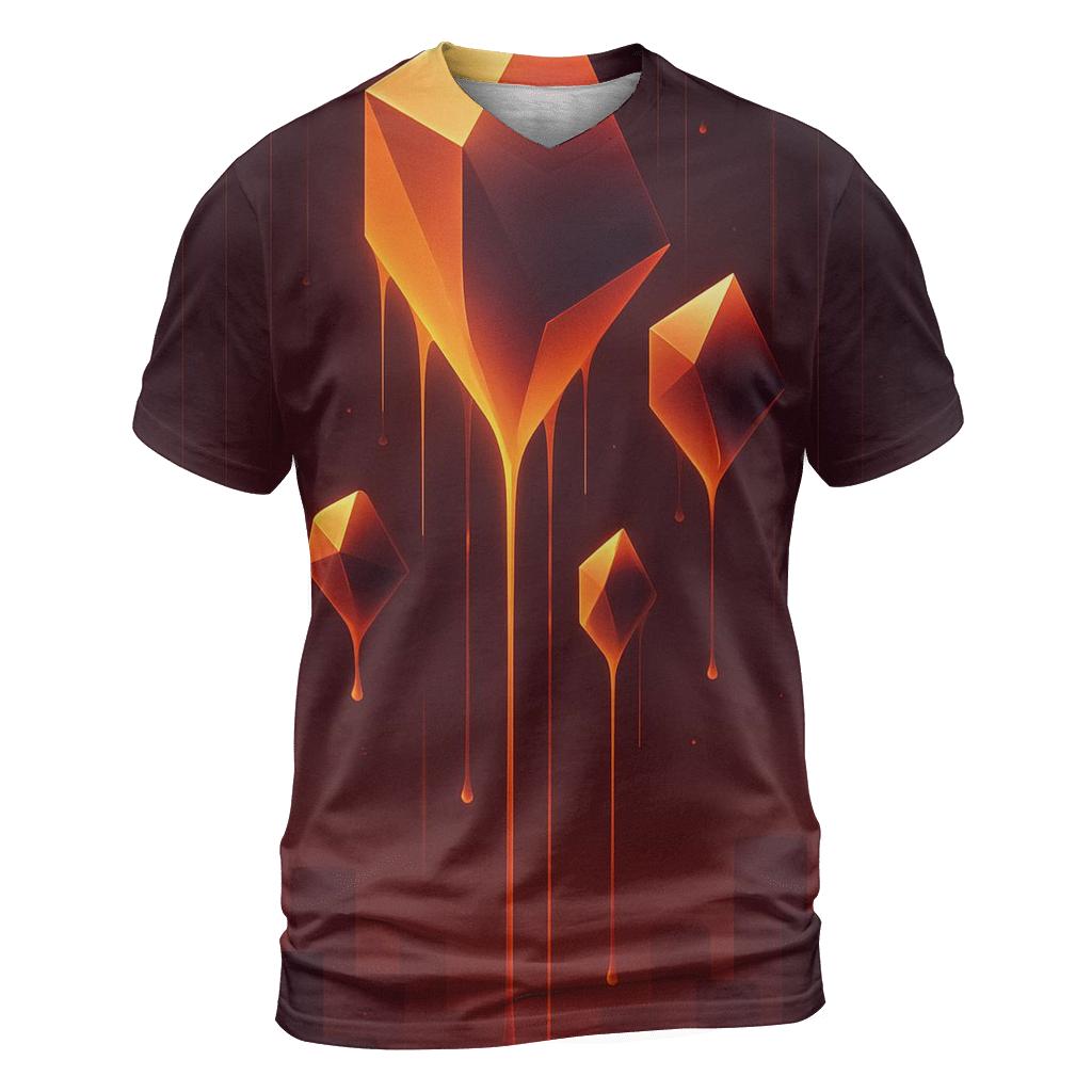 Golden Prism Rainfall designer pattern shirts