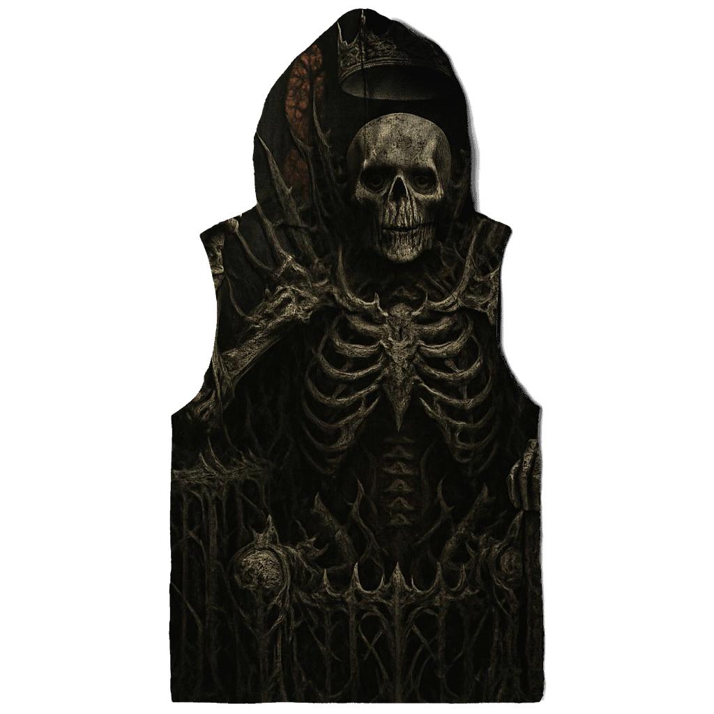 Crowned Warden Of The Bone Cathedral printed hoodies