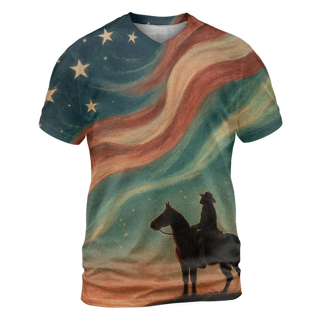 Prairie Night Flag Constellation personalized full print shirts