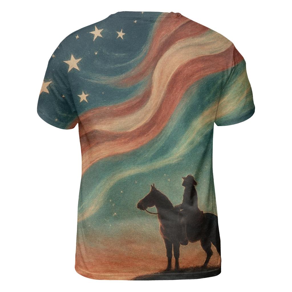 Prairie Night Flag Constellation personalized full print shirts