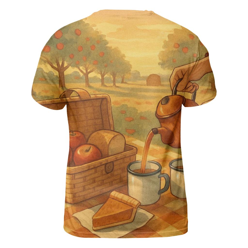 Vintage Orchard Thanksgiving Picnic designer pattern shirts