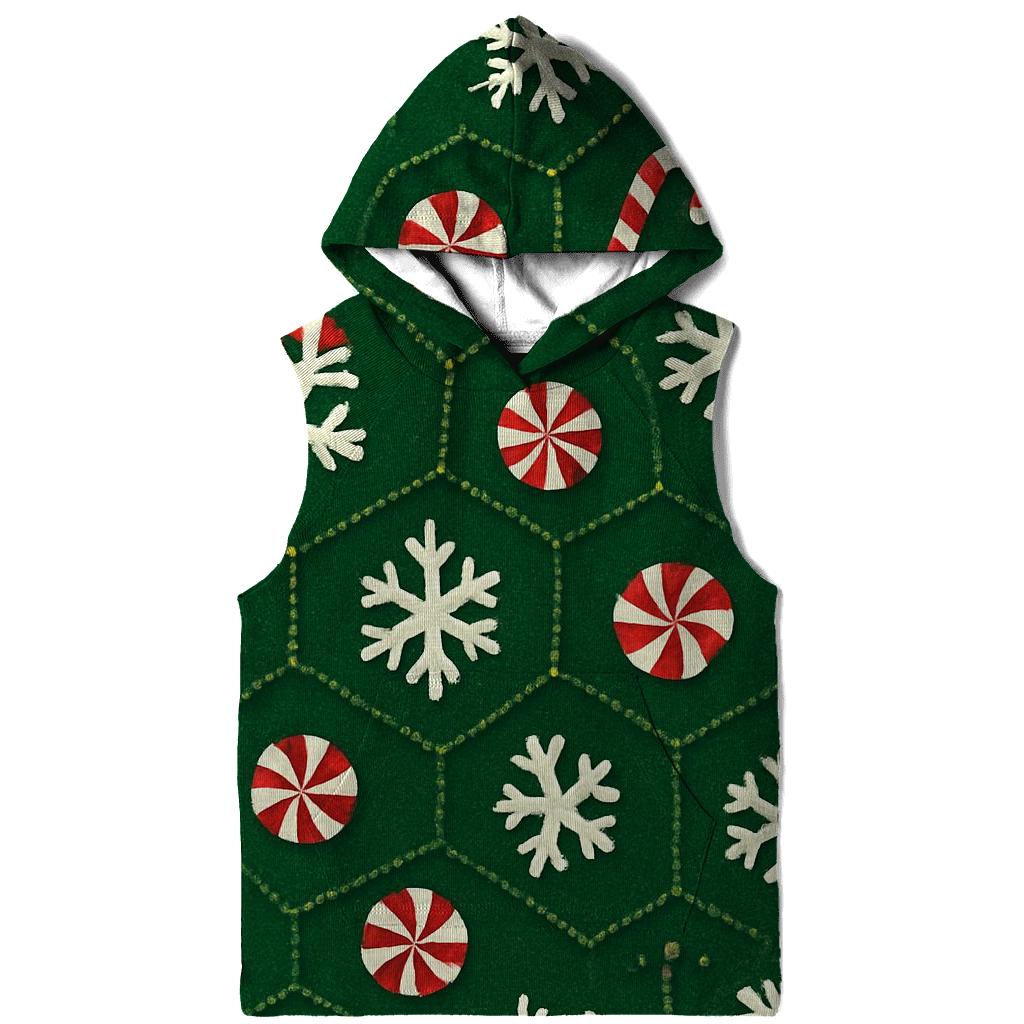 Peppermint Snowflake Hex Tessellation hoodies fashion