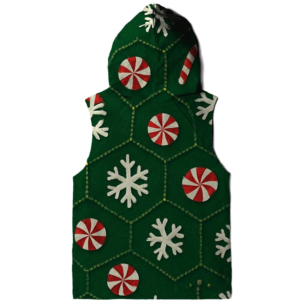 Peppermint Snowflake Hex Tessellation hoodies fashion