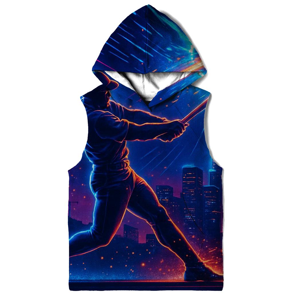 Neon Skyline Home Run Impact premium hoodies