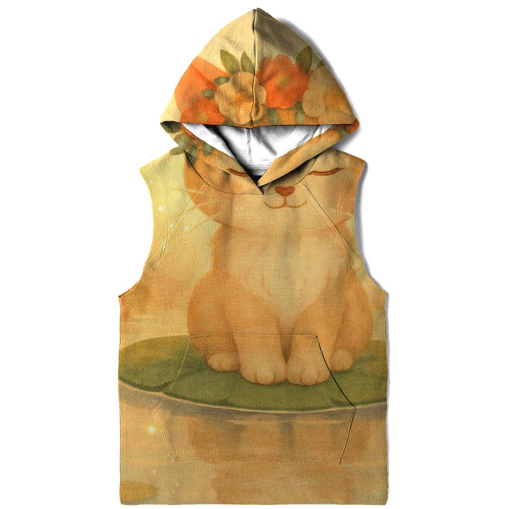 Sunrise Blossom Crown Dream Cat hoodies fashion