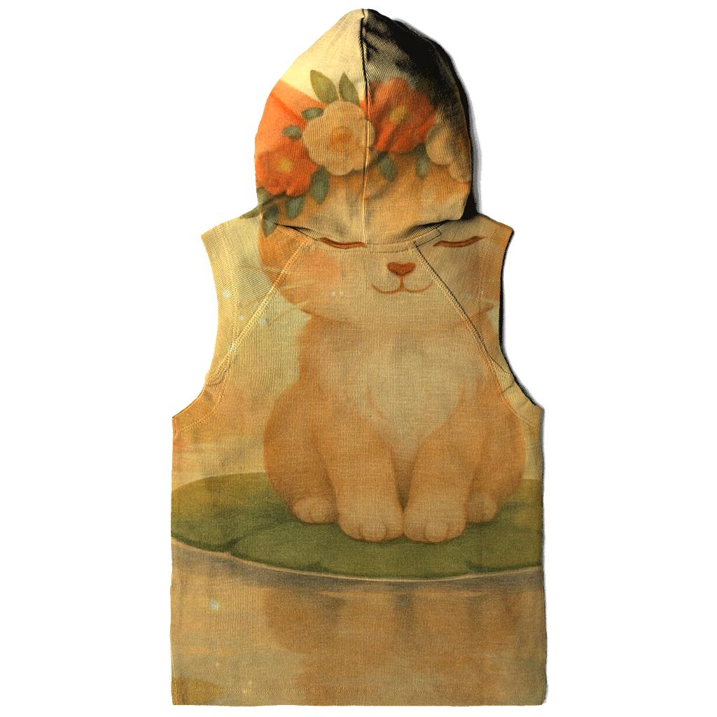 Sunrise Blossom Crown Dream Cat hoodies fashion