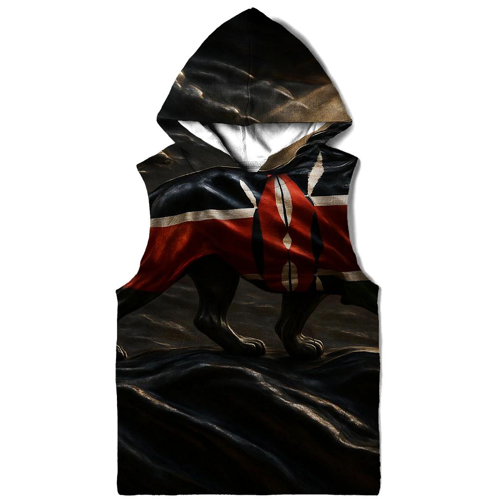 Kenya Savanna Metallic Roar embroidered hoodies