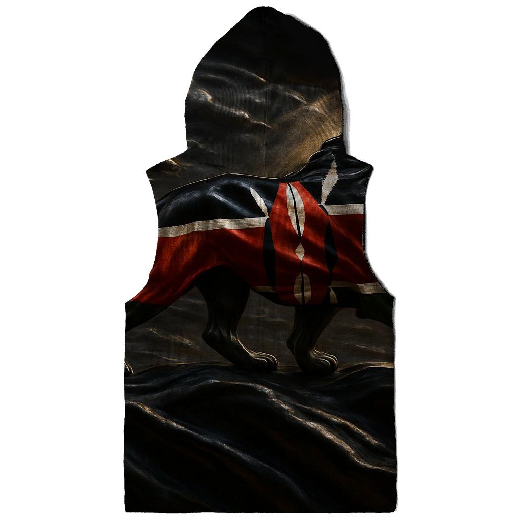 Kenya Savanna Metallic Roar embroidered hoodies