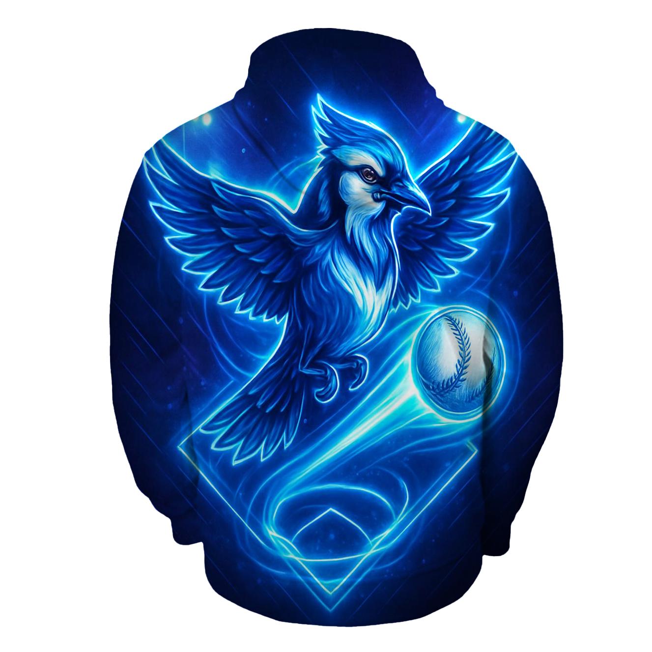 Blue Jays Aurora Diamond Surge embroidered hoodies