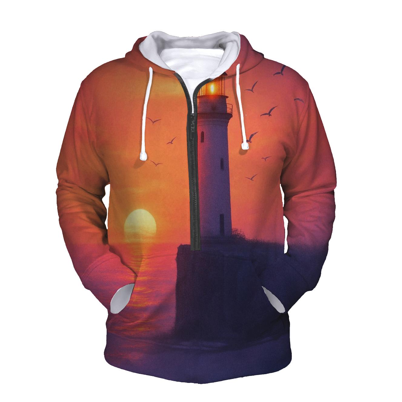 Aurora Ember Lighthouse hoodie designs
