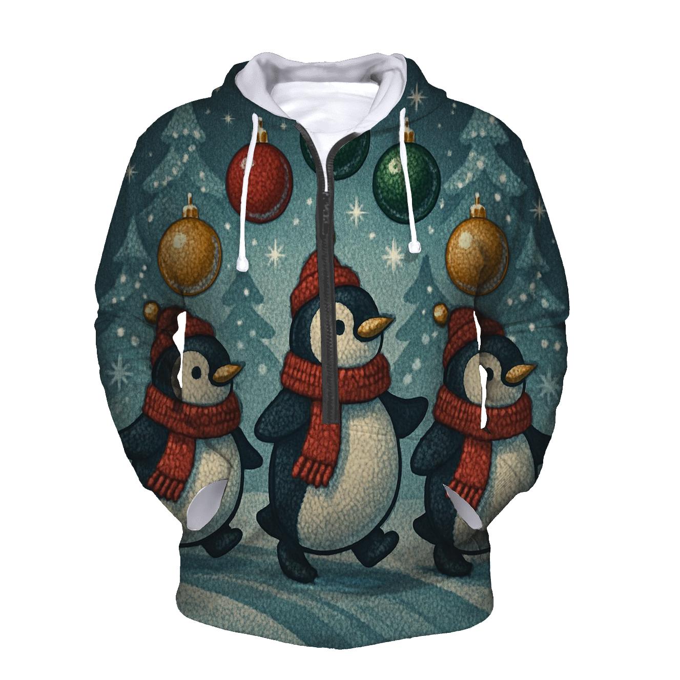 Penguin Ornament Parade premium hoodies