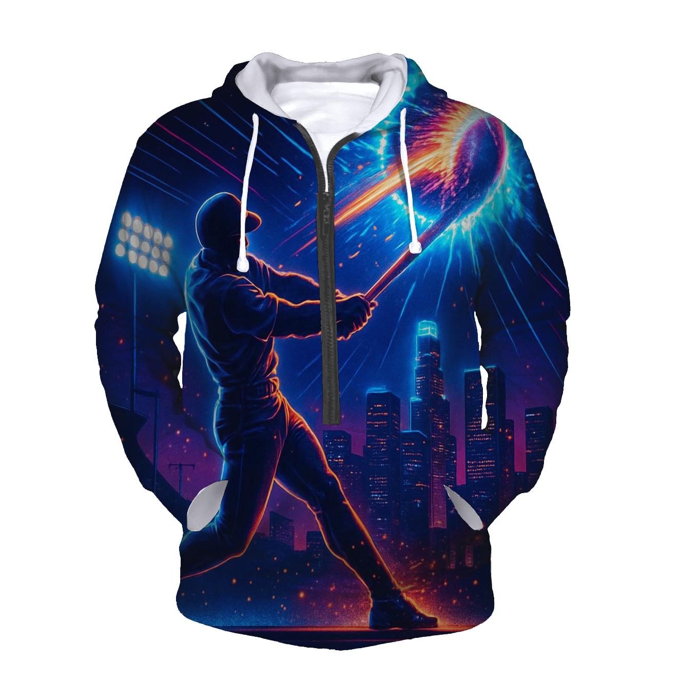 Neon Skyline Home Run Impact heavyweight hoodies