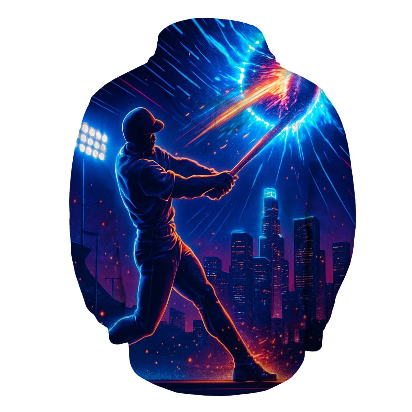 Neon Skyline Home Run Impact heavyweight hoodies