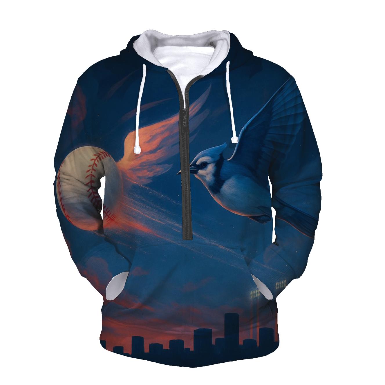 Skyline Fastball For Blue Jays Pride zip-up hoodies