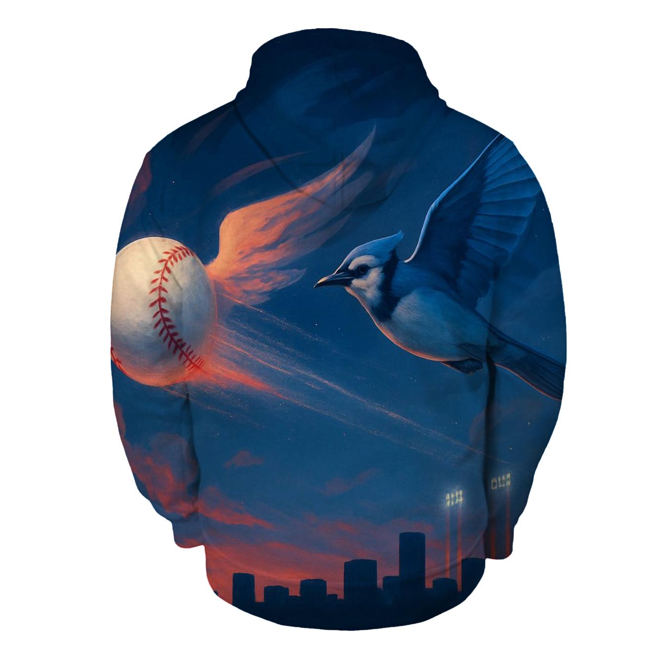 Skyline Fastball For Blue Jays Pride zip-up hoodies
