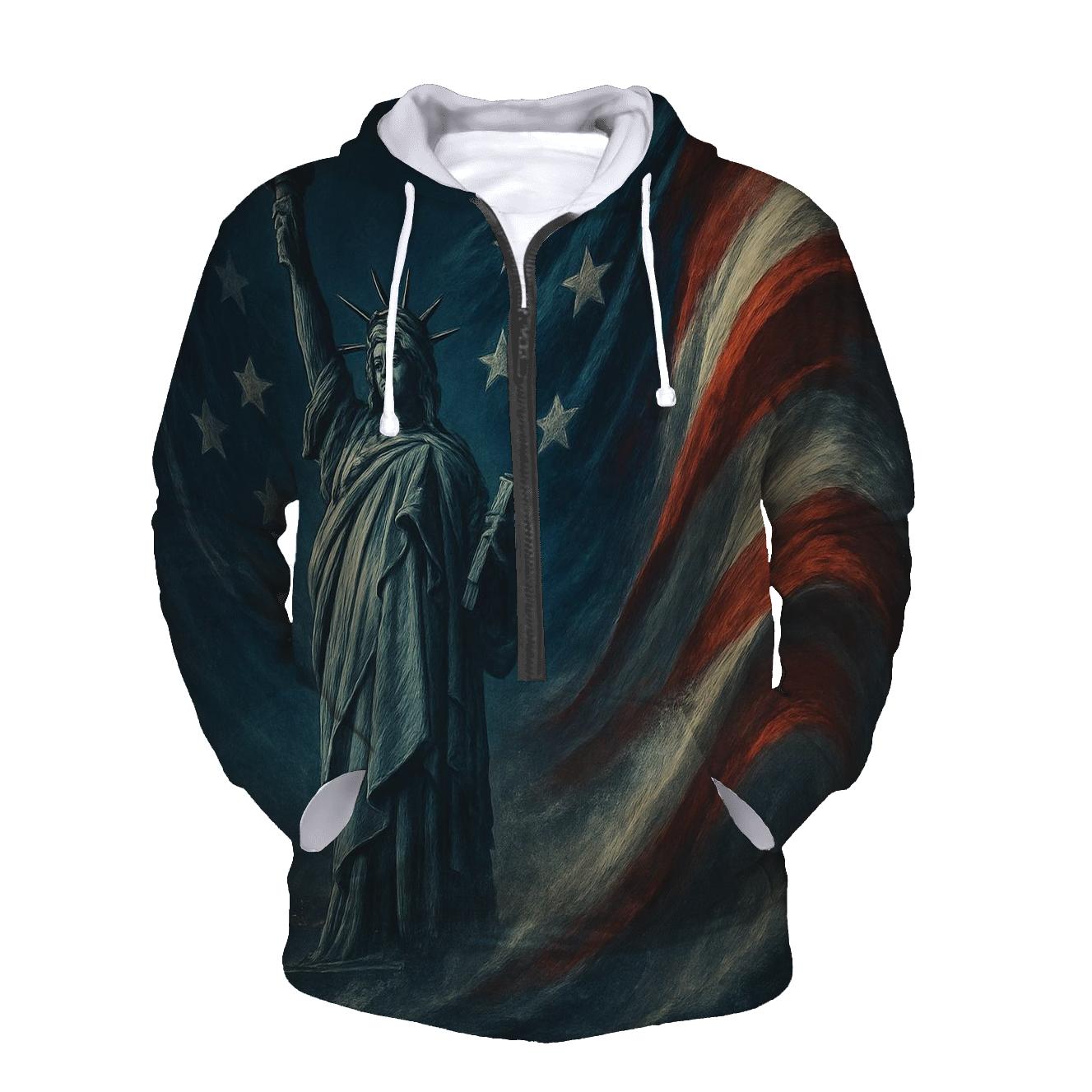 Liberty Tide Over Midnight Harbor premium hoodies