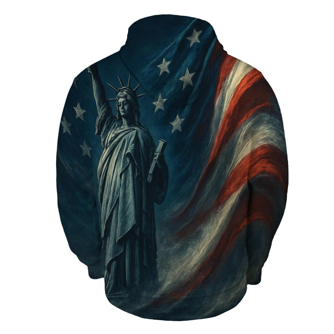 Liberty Tide Over Midnight Harbor premium hoodies