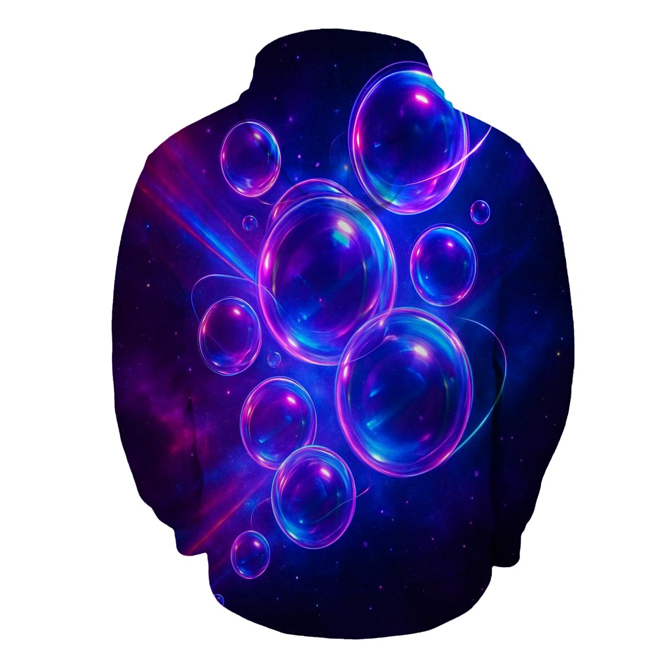Neon Orbit Bloom lightweight hoodies