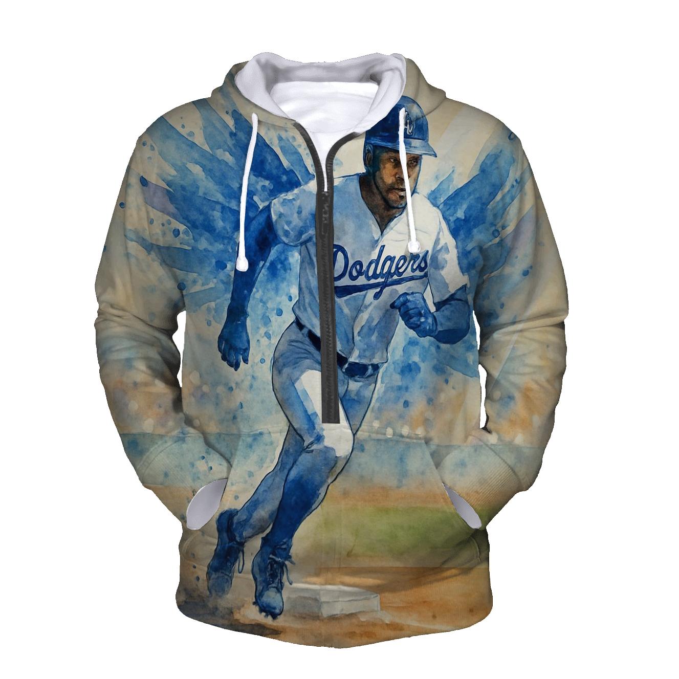 Watercolor Motion Wings Of The Rally Runner printed hoodies