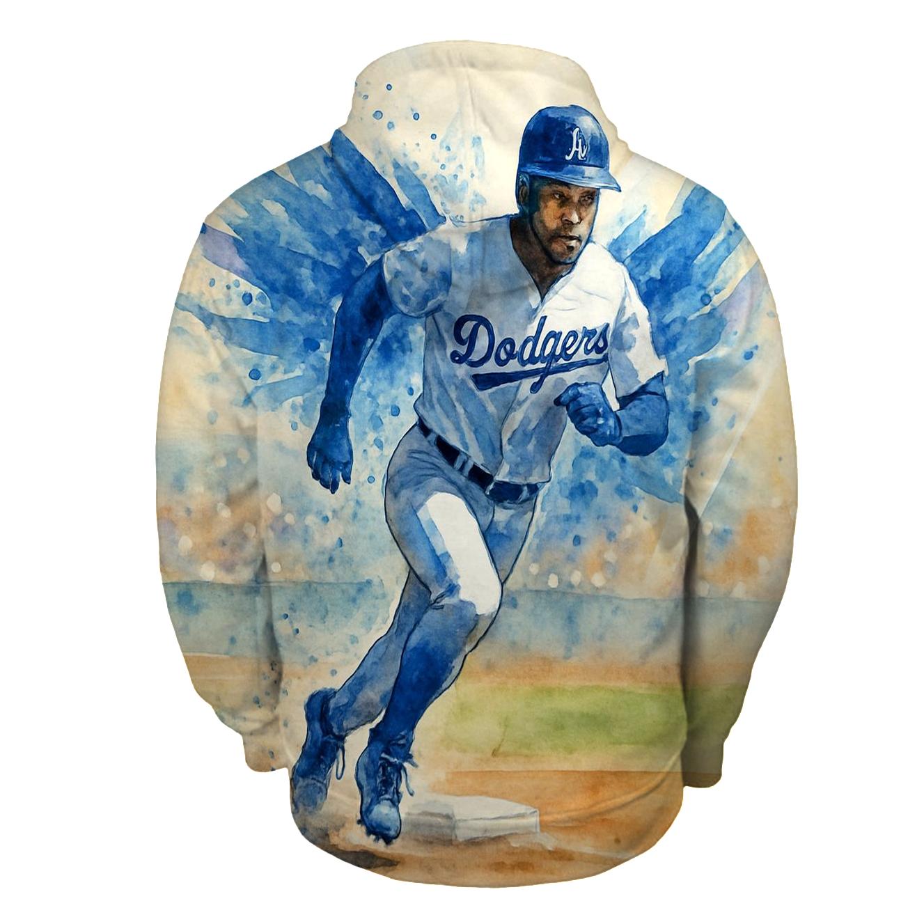 Watercolor Motion Wings Of The Rally Runner printed hoodies