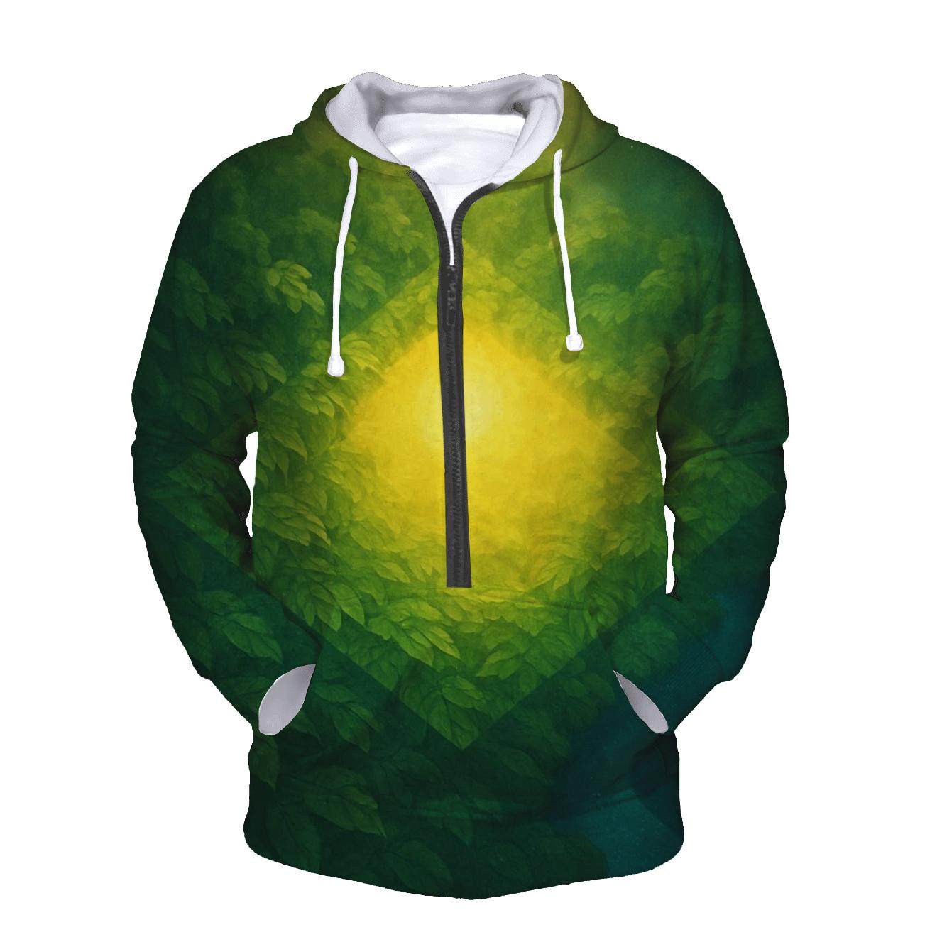 Brazil Rainforest Pulse Flag embroidered hoodies