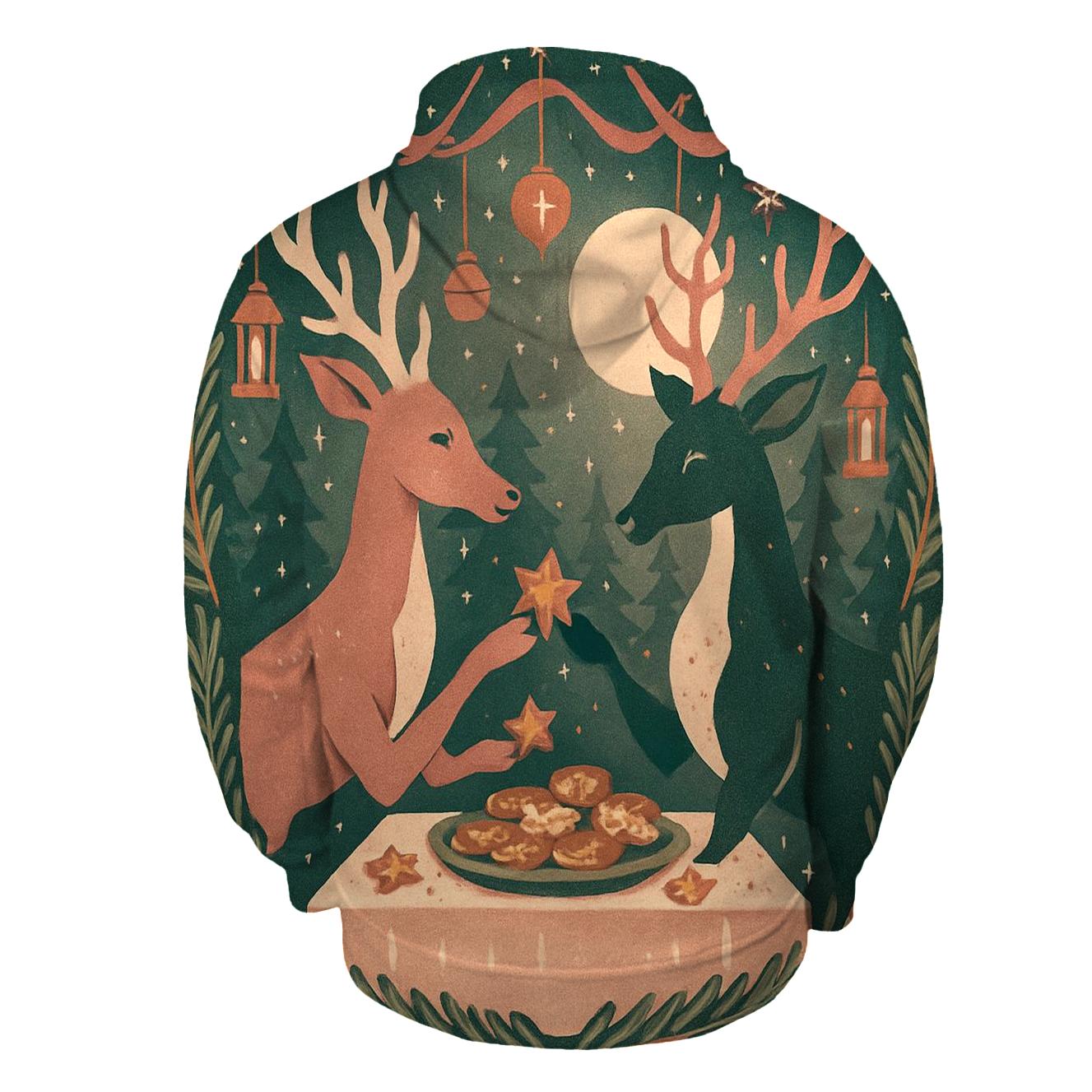 Reindeer Cookie Swap Night hoodie designs