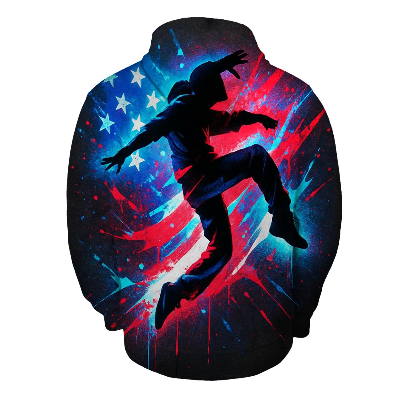 Urban Rebel Flagstorm Mural heavyweight hoodies