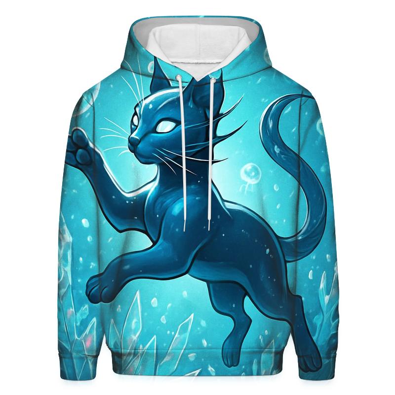 The Glass Reef Cat premium hoodies