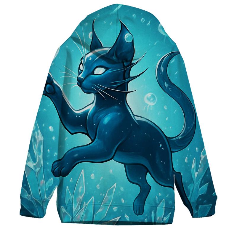 The Glass Reef Cat premium hoodies